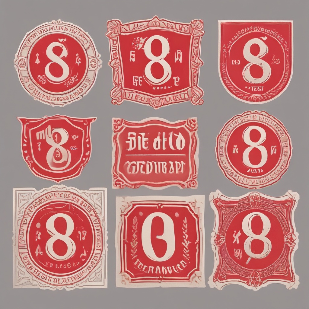 Bright Red Commemorative Mark Type 8 for AT Group's 90th Anniversary